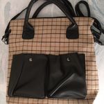 Beige Plaid Shoulder Bag Tan Photo 1