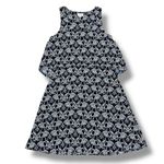 Crown & Ivy Elephant Parade Layered Illusion Sundress Dress Blue White 2 Photo 14