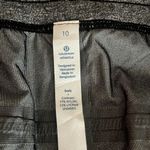 Lululemon Black Wide Leg Nylon Pants Gray Waist Size 10 Photo 6
