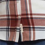 Weatherproof  Vintage Comfort Stretch Flannel Button-Up Shirt Rust Plaid Size S Photo 4