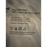 Brand New Shapermint Women's XL High Waisted Full Coverage Swim Skirt Blue White Photo 9