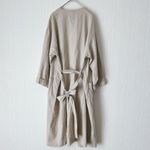 GU Linen Blend Gown Coat Beige M Belted Size M Photo 1