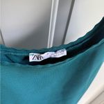 ZARA  Blue Ribbed Sleeveless Fitted Tank Top Photo 2