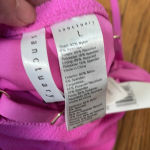 Sanctuary Balancing Act Shirred-Side Cropped Tankini Top Pink Brown size L NWT Photo 4