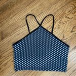 ZARA  | Jacquard Knit Halter Crop Tank Top NWT Size M/L Photo 1