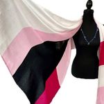 Kate Spade Colorblind Large Shawl Scarf in Pink and White, NWT Photo 8