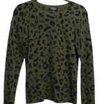 Morgan Taylor  Olive Leopard Print Sweater Photo 0
