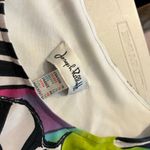 Joseph Ribkoff  Wavy Bright Colored Green Dyed Mod Sleeveless Dress Size 14 Photo 7