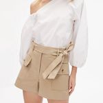 Tanya Taylor Dark Khaki Erin Shorts Photo 4