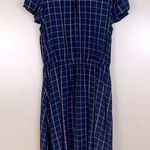 Old Navy Plaid Short Sleeve Midi Dress Small Photo 0