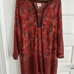 Knox Rose Sheer Long Sleeve Dress Brown Size M Photo 0