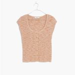 Madewell Ribbed Button-Down Shirt - Orange Marled Shaw Ribbed Photo 7