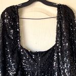 Selkie Princess Sequin Maxi Gown Glitter Bustier NYE Black Large NWT Photo 7