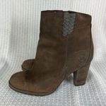 Timberland Boots Womens 8.5 Brown Leather Waterproof Block Heels Zip Up Ankle Photo 4