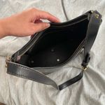 Dooney & Bourke Cabrio Cabriolet Black Perforated Leather Bag Vintage Made USA Photo 8