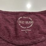 Lucky Brand Purple Elephant Foil Graphic 3/4 Length Tee Large Photo 3