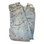 Tinseltown NWT Womens  Y2K Retro Sunflower 90s Embroidered Loose Mom Jeans - Sz 0 Photo 3