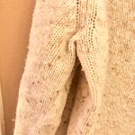 EXPRESS Wool Blend Speckled Turtleneck Sweater Cream Large Photo 4