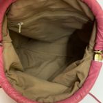 Vintage Valley Girl Pink Leather Clam Shell Crossbdy Bag A27 Photo 5