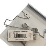 Kendra Scott Silver Disc Letter Mother of Pearl Pendant P Adjustable Necklace Photo 4