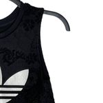 Adidas  Trefoil Women Muscle Tank Top Paisley‎ Print Pullover Crewneck XS Black Photo 4