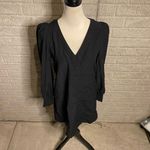 BB Dakota NWT Womens Black Long Sleeve Smocked Vneck Shift Dress Size XS Photo 1