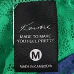 Kensie Green Lace Romper Womens Coquette Bow Sheer Lounge Pajama Teddy Size M Photo 8