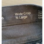 COS  Black Jeans Women's 26 Wide Crop 3/4‎ High Rise Straight Minimal Capsule Photo 5