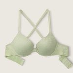 PINK - Victoria's Secret  Wear Everywhere T Shirt Lined Bra Celadon Green 32C Photo 0