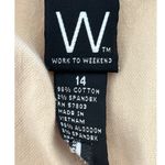 Work To Weekend Skirt Size 14 Tan Cotton Spandex Photo 6