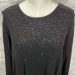Quacker Factory  Black Sequins Sweater Photo 1