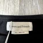 Lovers + Friends  Black Long Sleeve Wrap Crop Top Photo 1