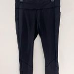 Lululemon Pace Revival Crop Black Leggings Size 10 Photo 0