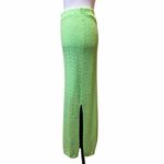 House of Harlow  NWOT Knit Crochet Midi Pencil Straight Skirt Green Size M Photo 2