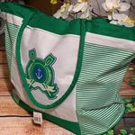Bijoux Terner  LARGE BEACH BAG GREEN AND WH… Photo 0