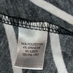 cj banks  black top with white chevron striped top! Ruched on side and flared hem Photo 6