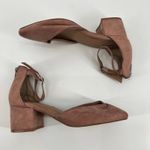 Torrid plus size Mauve Pink Faux Suede D'Orsay Ankle Strap Pump size 8.5 wide Photo 6