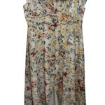 HOPE AND IVY MULTI STRAP COLD SHOULDER RUFFLE HIGH LOW MIDI FLORAL DRESS Red Size 12 Photo 0