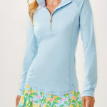 Lilly Pulitzer  Luxletic  Justine 1/2 zip in Bluette size XS Photo 0