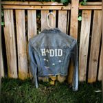 Jean jacket Hadid denim jacket with white stars. logo HADID on the back Blue Size undefined Photo 6