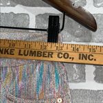 James Jeans  Ankle Pant Jean Woman's 26 Stretch Metallic Mid Rise Showgirl Twiggy Photo 4