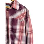 Alaskan Hardgear Duluth Shirt Womens Medium Plaid Long Sleeve Button Wool Blend Purple Photo 4