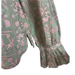 Cleobella Geen Pink Whitley Ruffle Sleeve Button Front Top Size Small Photo 3