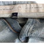 Gloria Vanderbilt Women Denim Cropped Pants Size 14P Split Hem Flat Front Photo 4