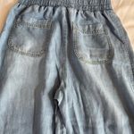 Workshop Republic Clothing  Sz XS Blue Drawstring Cropped Pants Tencel Photo 7