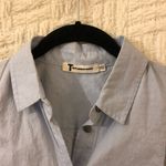 T by Alexander Wang Rolled Sleeve Tee Business Work Top Blue Grey Gray Shirt XS Photo 1