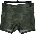 prAna Medium Layna Shorts Sage Camo Hi-Rise Hidden Pocket Stretch Elastic Waist Photo 0