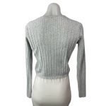 Brandy Melville  Gray Ribbed Knit Long Sleeve Button Up Cardigan Sweater Size S/M Photo 1