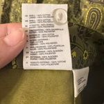 H&M Women's Skirt Size 6 Green Paisley Print Pleated Boho Cotton Blend Lined Photo 6