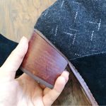 Toms  • Leila booties ankle boots black suede grey dotted wool heeled round toe Photo 9